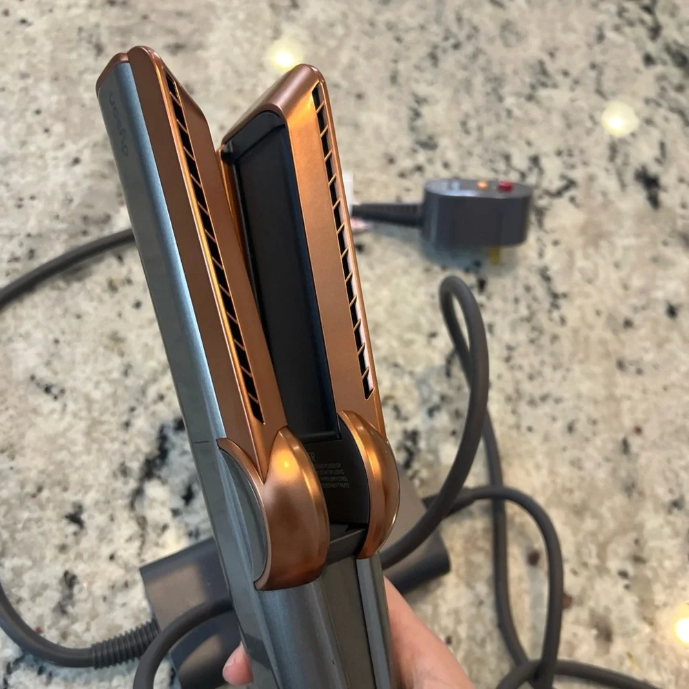 Dyson Hair Straightener in Gray and Copper
